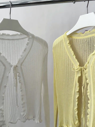short sun cardigan top