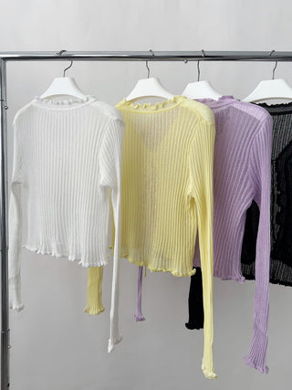 short sun cardigan top
