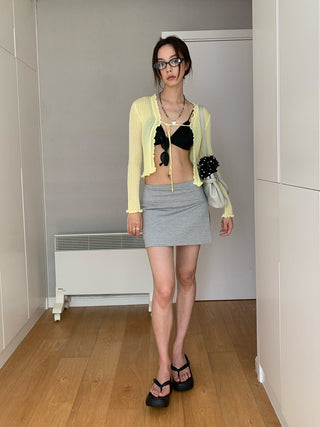 short sun cardigan top