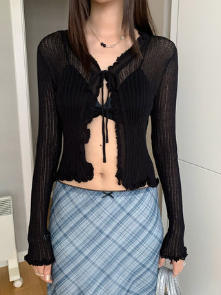 short sun cardigan top