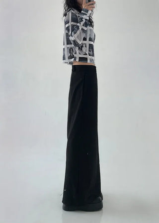 Low-rise maxi skirt