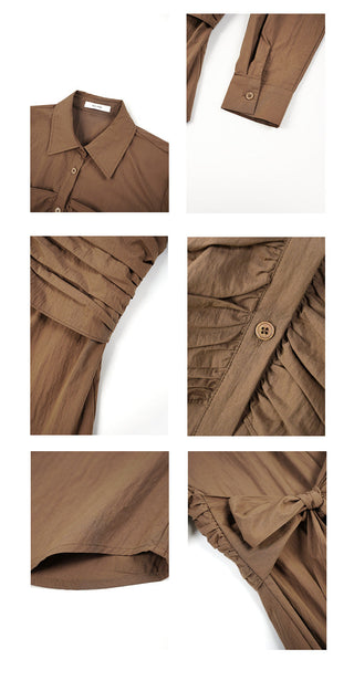 polo pleated shirt