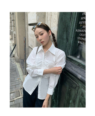 polo pleated shirt