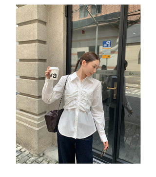 polo pleated shirt