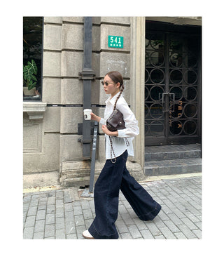 polo pleated shirt