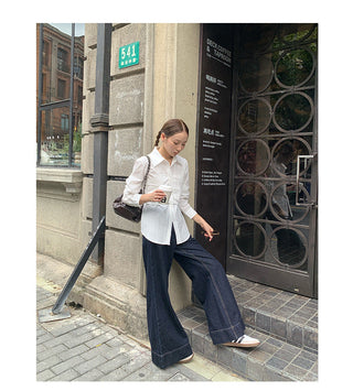 polo pleated shirt