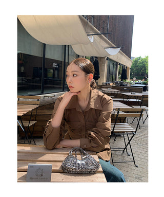 polo pleated shirt
