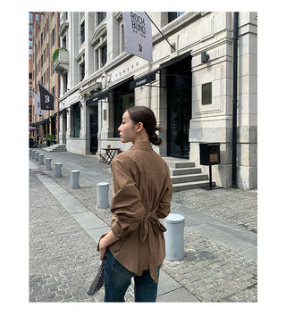 polo pleated shirt