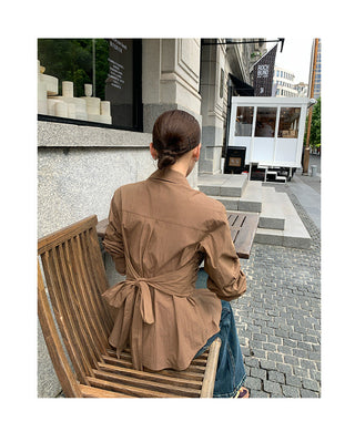 polo pleated shirt