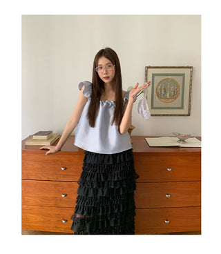 square sleeve top