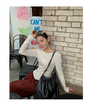 backless slim shirt