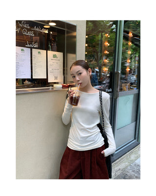 backless slim shirt
