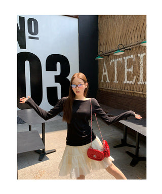 backless slim shirt
