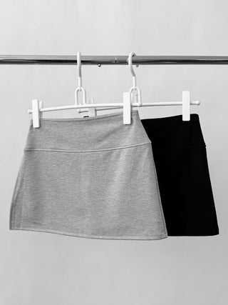 slit A-line skirt