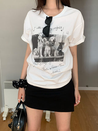 slit A-line skirt