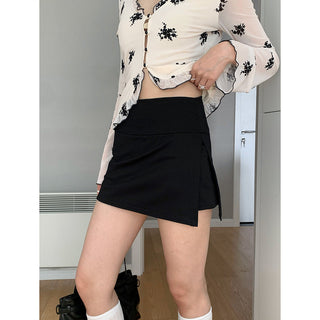 slit A-line skirt