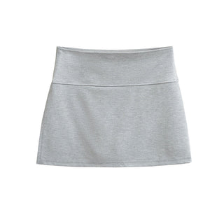 slit A-line skirt