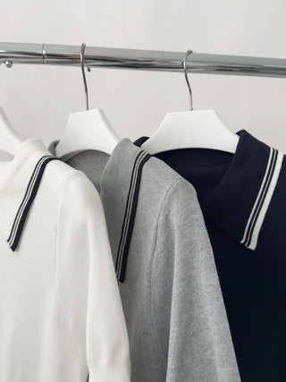 knitted polo Top