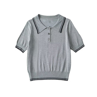 knitted polo Top