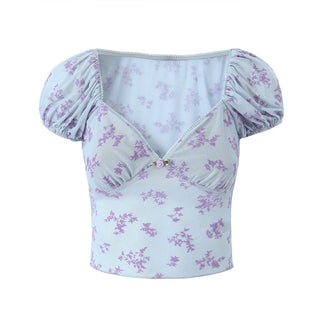 V-neck mesh Top