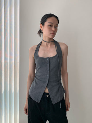 pleated lace Top