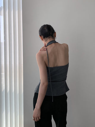 pleated lace Top