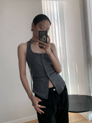 pleated lace Top