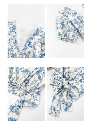 lace-up blouse Top