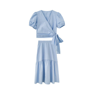 lace shirt Dress set