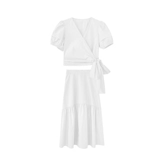 lace shirt Dress set