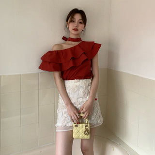 cold-shoulder top
