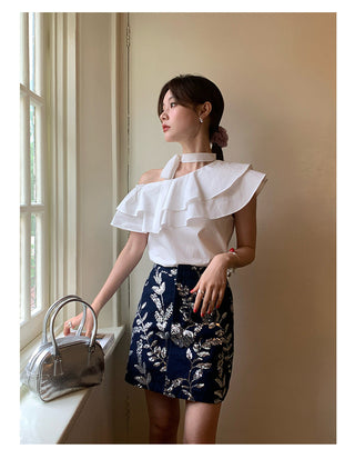 cold-shoulder top