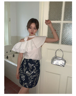 cold-shoulder top