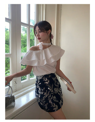cold-shoulder top