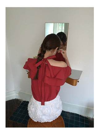 cold-shoulder top
