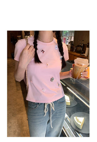decals slim fit T-shirt