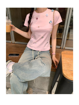 decals slim fit T-shirt