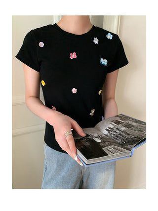 decals slim fit T-shirt