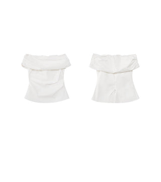 French off-shoulder slim top