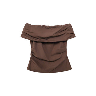 French off-shoulder slim top