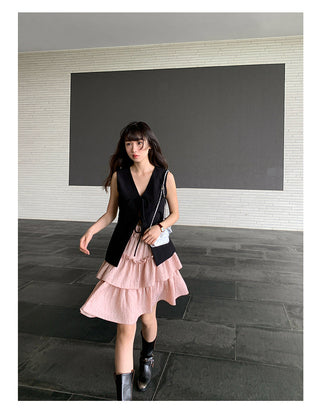 waist-controlled lace-up Top