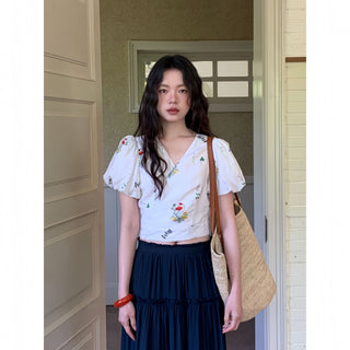 French puff sleeve top