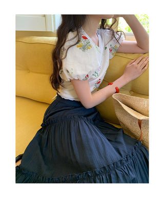 French puff sleeve top
