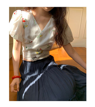 French puff sleeve top