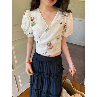 French puff sleeve top