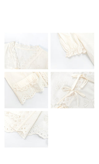 French lace flounce shirt