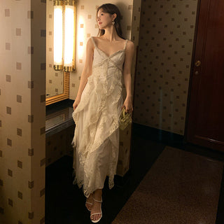 French lace sling dress