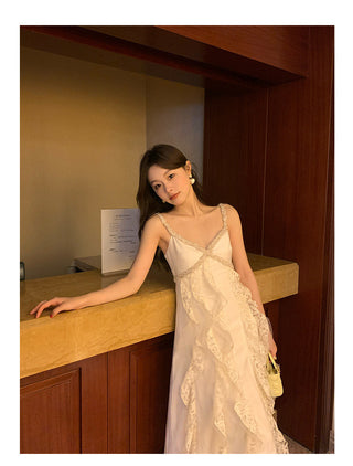 French lace sling dress