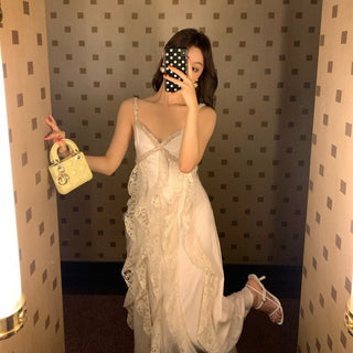 French lace sling dress