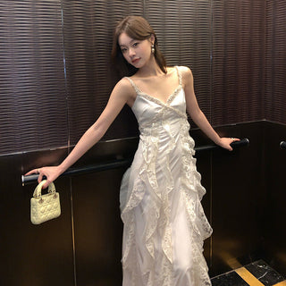 French lace sling dress